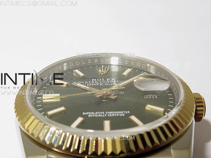DateJust 126233 904L SS YG JDF 1:1 Best Edition Green Dial Stick Markers on Jubilee SS YG Bracelet