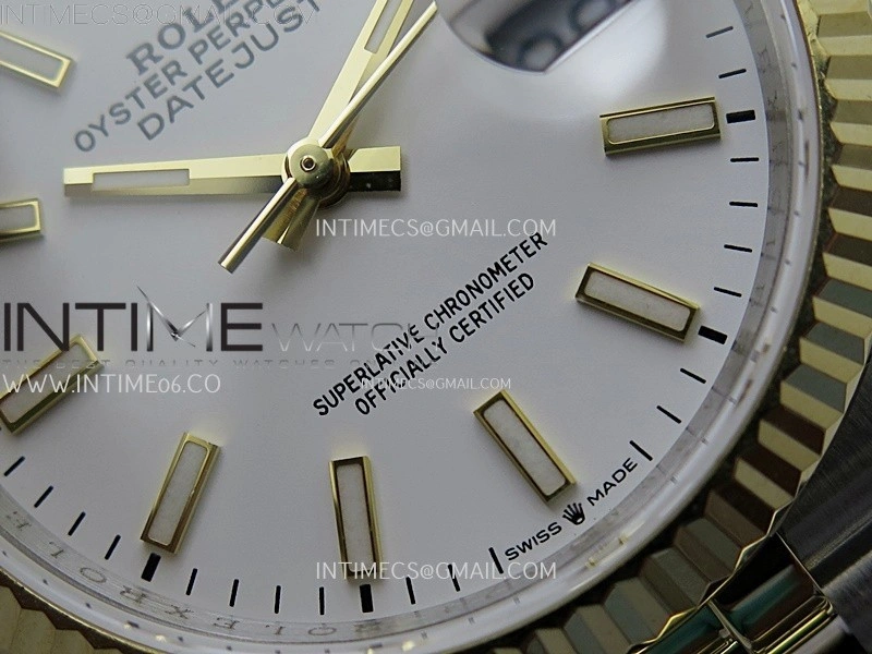 DateJust 126233 904L SS YG JDF 1:1 Best Edition White Dial Stick Markers on Jubilee SS YG Bracelet