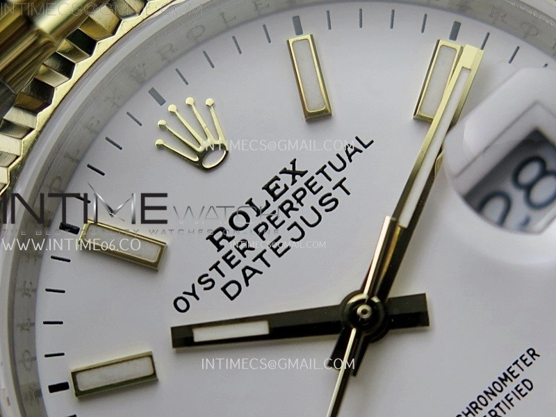 DateJust 126233 904L SS YG JDF 1:1 Best Edition White Dial Stick Markers on Jubilee SS YG Bracelet