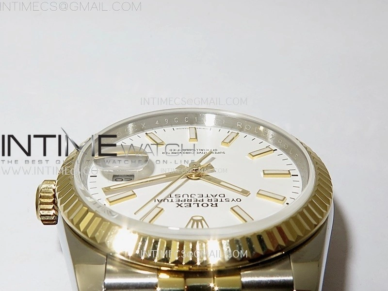 DateJust 126233 904L SS YG JDF 1:1 Best Edition White Dial Stick Markers on Jubilee SS YG Bracelet