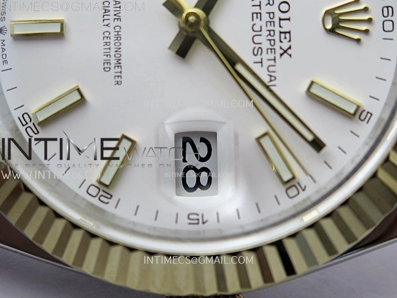 DateJust 126333 904L SS YG JDF 1:1 Best Edition White Dial Stick Markers on Jubilee SS YG Bracelet
