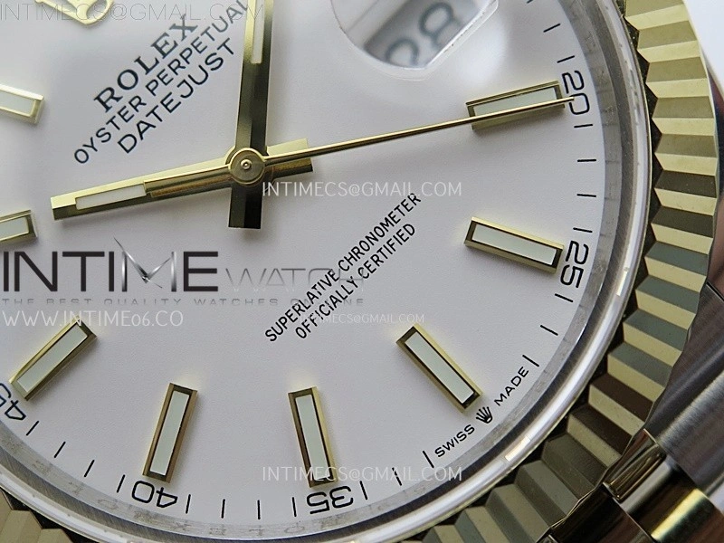 DateJust 126333 904L SS YG JDF 1:1 Best Edition White Dial Stick Markers on Jubilee SS YG Bracelet
