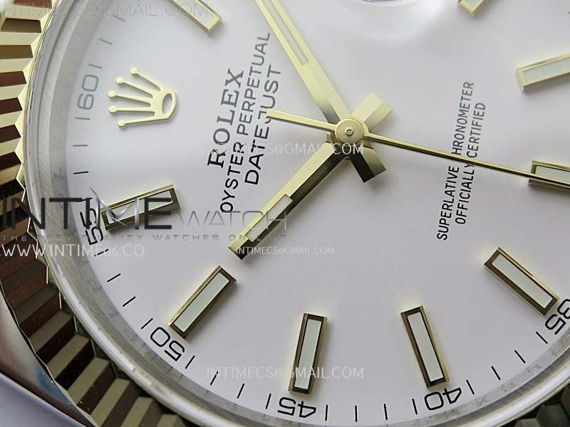 DateJust 126333 904L SS YG JDF 1:1 Best Edition White Dial Stick Markers on Jubilee SS YG Bracelet