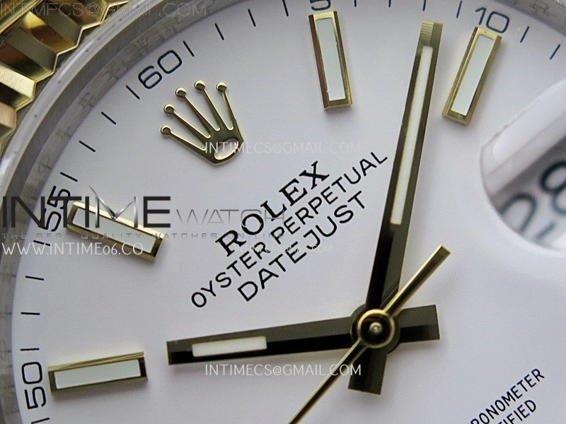 DateJust 126333 904L SS YG JDF 1:1 Best Edition White Dial Stick Markers on Jubilee SS YG Bracelet