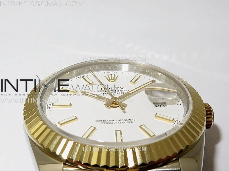 DateJust 126333 904L SS YG JDF 1:1 Best Edition White Dial Stick Markers on Jubilee SS YG Bracelet
