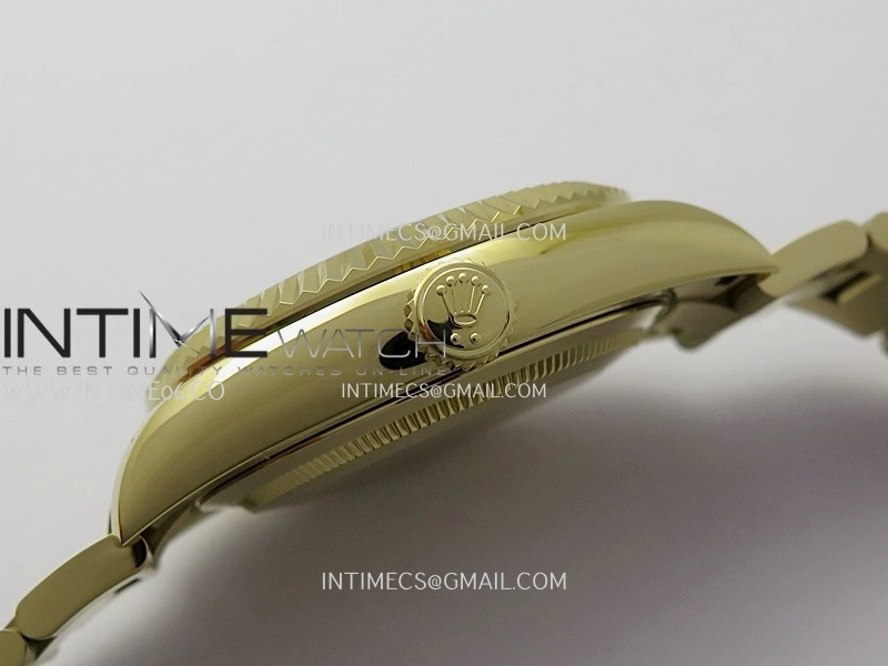 Sky-Dweller 326938 904L YG Noob 1:1 Best Edition Green Dial on YG Oyster Bracelet Asian 23J to 9001