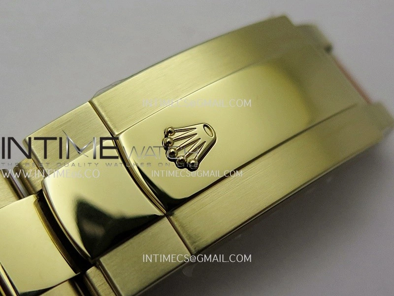 Sky-Dweller 326938 904L YG Noob 1:1 Best Edition Green Dial on YG Oyster Bracelet Asian 23J to 9001