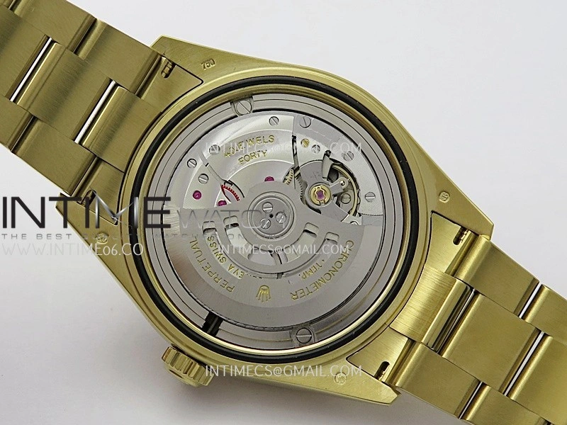 Sky-Dweller 326938 904L YG Noob 1:1 Best Edition Green Dial on YG Oyster Bracelet Asian 23J to 9001
