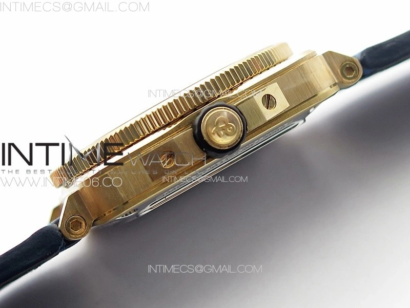 BR 03-92 Diver Bronze B12 1:1 Best Edition Blue Dial on Blue Leather Strap MIYOTA 9015