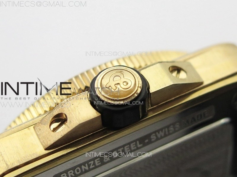 BR 03-92 Diver Bronze B12 1:1 Best Edition Blue Dial on Blue Leather Strap MIYOTA 9015