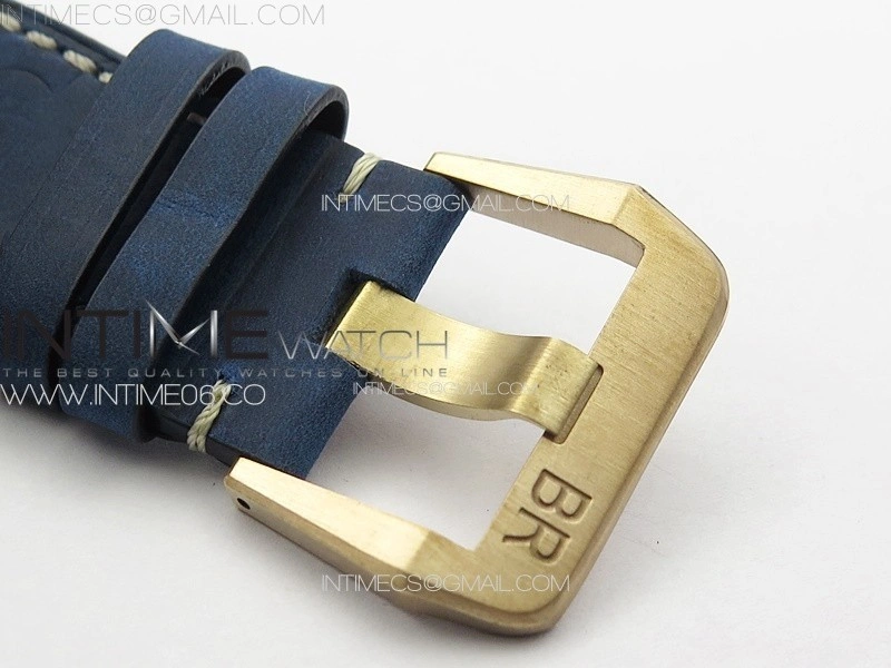 BR 03-92 Diver Bronze B12 1:1 Best Edition Blue Dial on Blue Leather Strap MIYOTA 9015