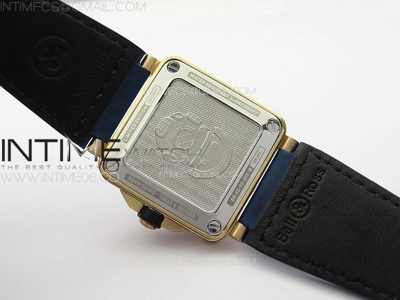 BR 03-92 Diver Bronze B12 1:1 Best Edition Blue Dial on Blue Leather Strap MIYOTA 9015