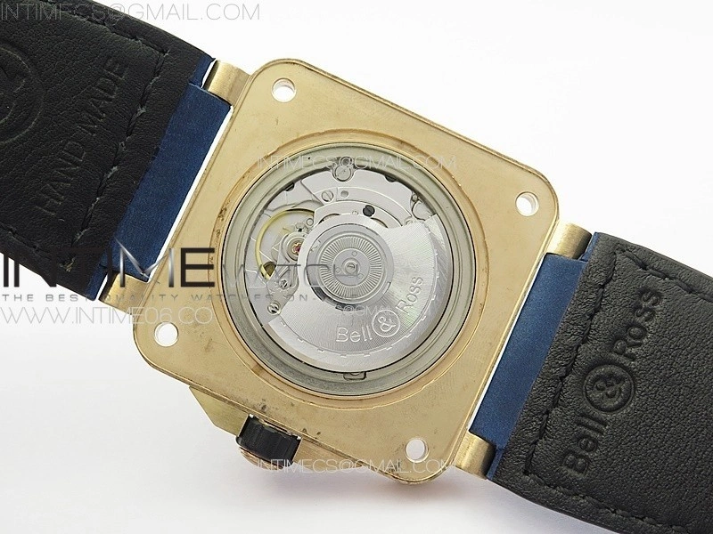 BR 03-92 Diver Bronze B12 1:1 Best Edition Blue Dial on Blue Leather Strap MIYOTA 9015