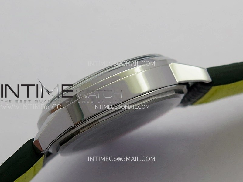 Top Time AB3113 38mm SS BLSF 1:1 Best Edition Green Dial On Green Leather Strap Asian B31