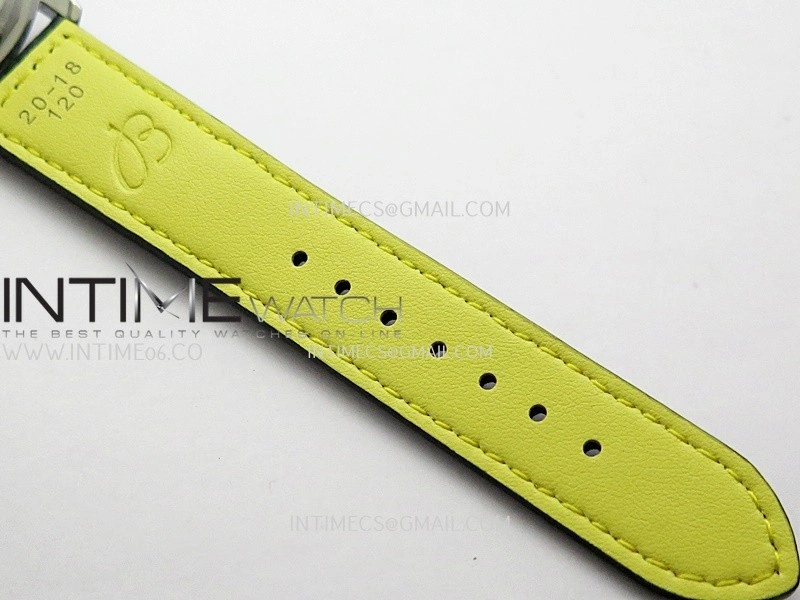 Top Time AB3113 38mm SS BLSF 1:1 Best Edition Green Dial On Green Leather Strap Asian B31