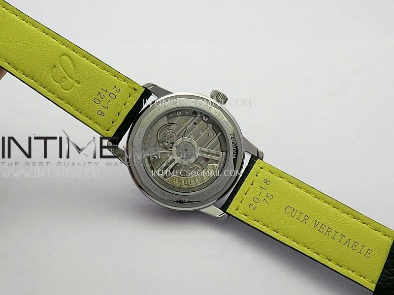 Top Time AB3113 38mm SS BLSF 1:1 Best Edition Green Dial On Green Leather Strap Asian B31