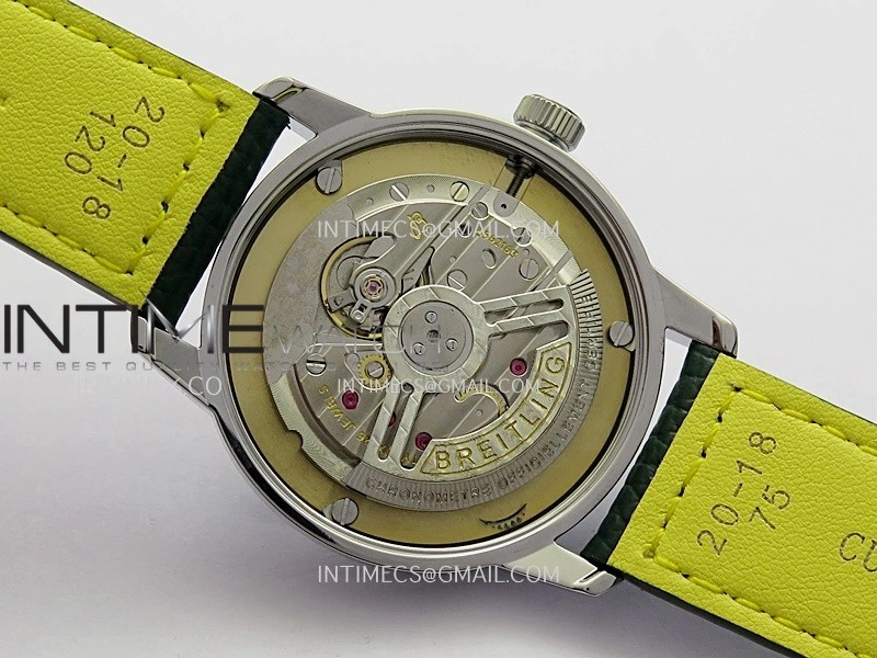 Top Time AB3113 38mm SS BLSF 1:1 Best Edition Green Dial On Green Leather Strap Asian B31
