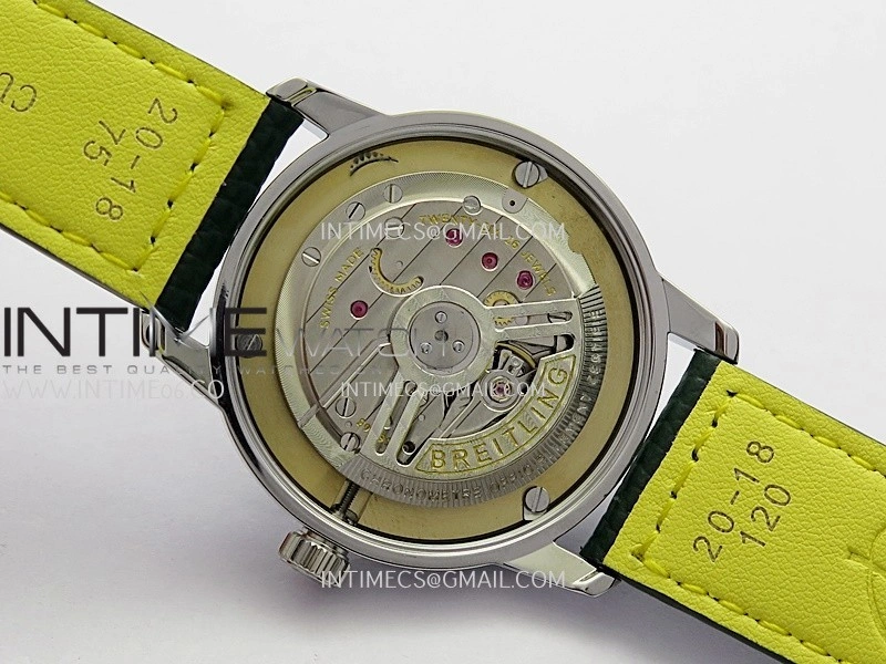 Top Time AB3113 38mm SS BLSF 1:1 Best Edition Green Dial On Green Leather Strap Asian B31