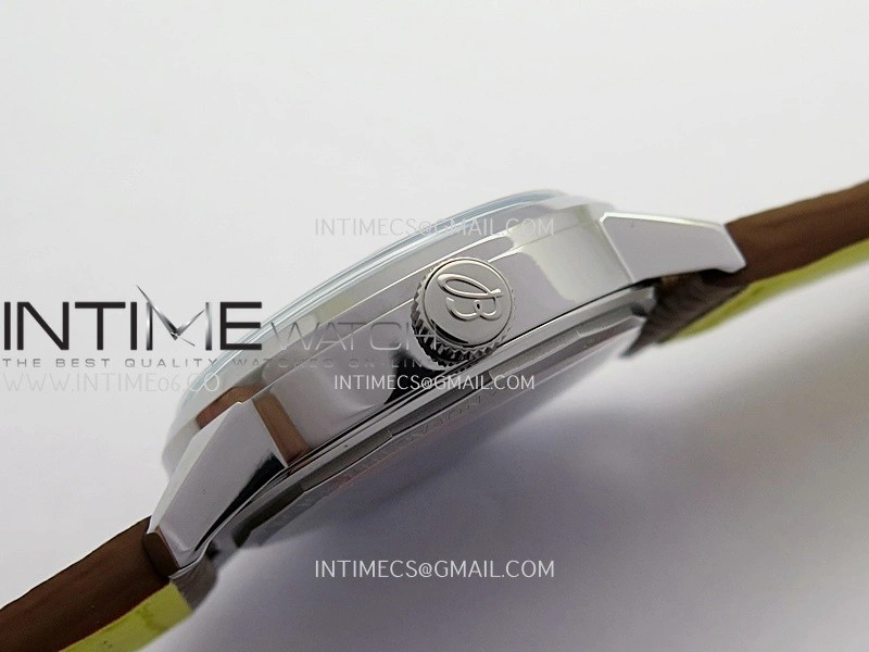 Top Time AB3113 38mm SS BLSF 1:1 Best Edition White Dial On Brown Leather Strap Asian B31