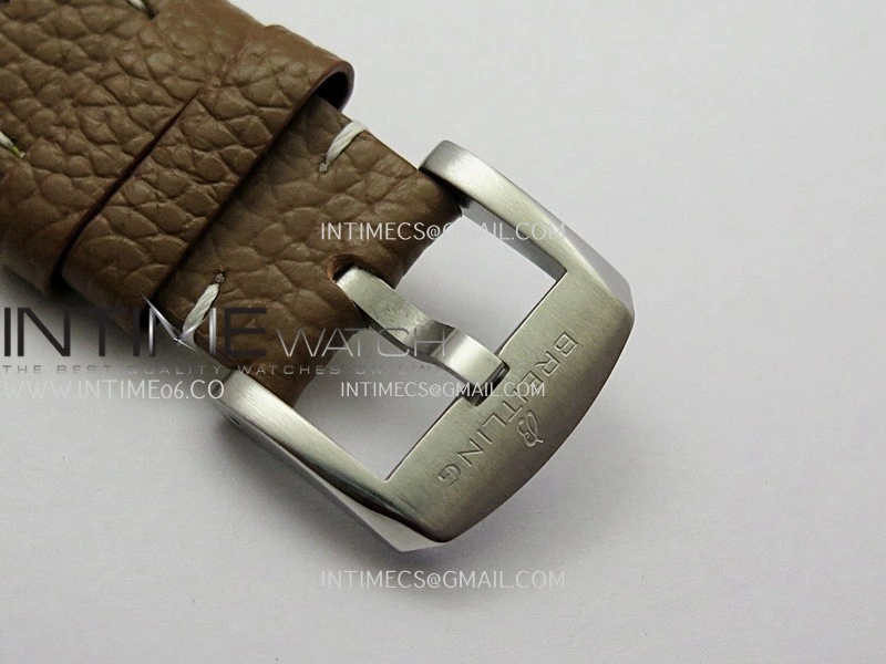 Top Time AB3113 38mm SS BLSF 1:1 Best Edition White Dial On Brown Leather Strap Asian B31