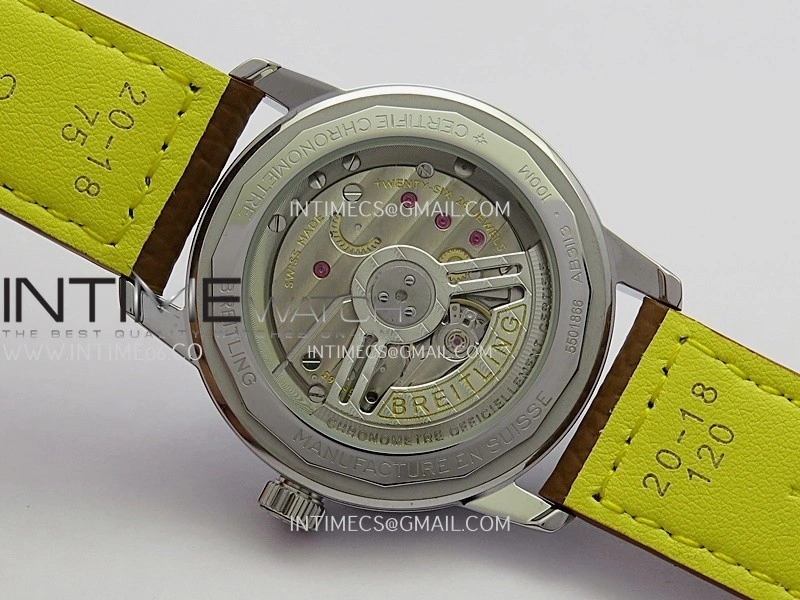 Top Time AB3113 38mm SS BLSF 1:1 Best Edition White Dial On Brown Leather Strap Asian B31