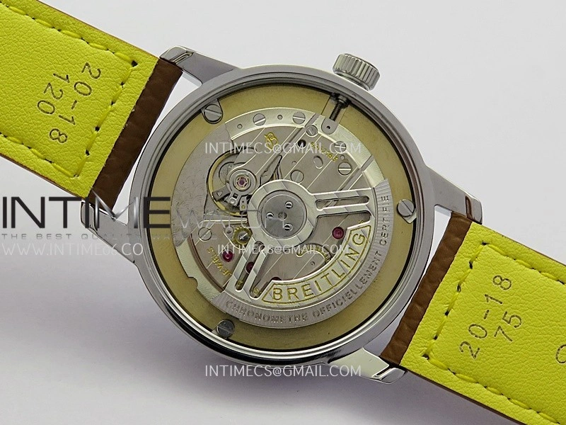 Top Time AB3113 38mm SS BLSF 1:1 Best Edition White Dial On Brown Leather Strap Asian B31