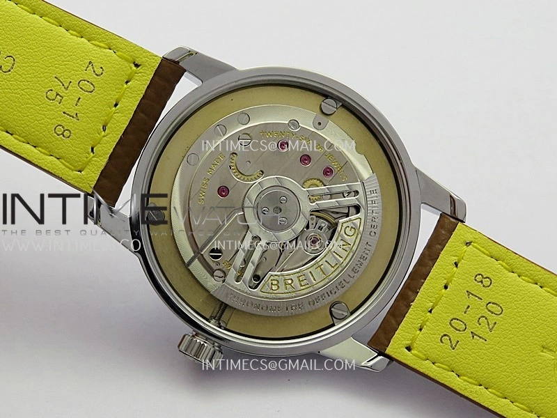 Top Time AB3113 38mm SS BLSF 1:1 Best Edition White Dial On Brown Leather Strap Asian B31