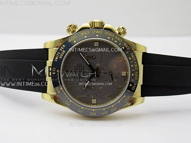 Daytona 116518 Gain Weight AF 1:1 Best Edition YG Brown Dial with Arabic Markers on Oysterflex Strap SH4130