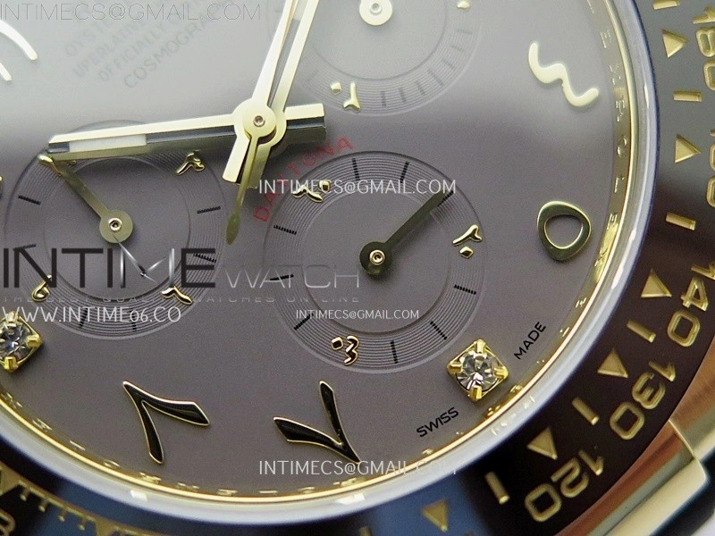Daytona 116518 Gain Weight AF 1:1 Best Edition YG Brown Dial with Arabic Markers on Oysterflex Strap SH4130
