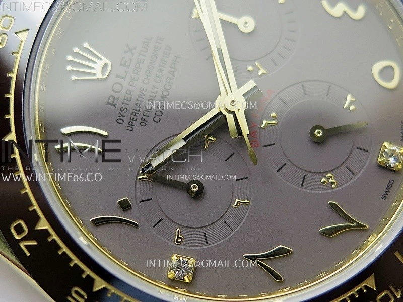 Daytona 116518 Gain Weight AF 1:1 Best Edition YG Brown Dial with Arabic Markers on Oysterflex Strap SH4130