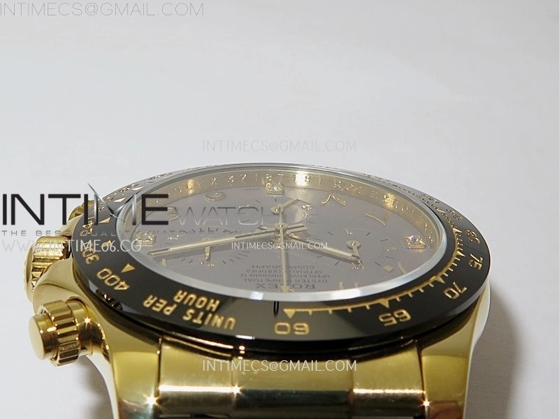 Daytona 116518 Gain Weight AF 1:1 Best Edition YG Brown Dial with Arabic Markers on Oysterflex Strap SH4130