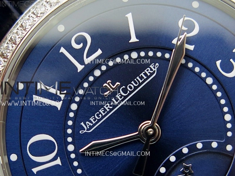 Rendez-Vous Night and Day Diamond Bezel SS APSF 1:1 Best Edition Blue Textured Dial SS Bezel on Blue Strap Super Clone A898
