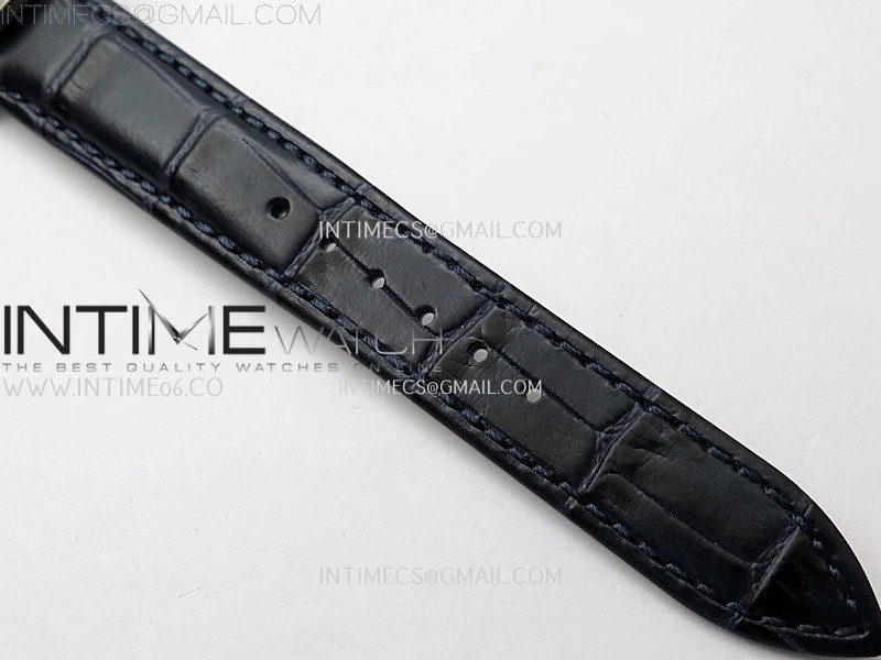 Rendez-Vous Night and Day Diamond Bezel SS APSF 1:1 Best Edition Blue Textured Dial SS Bezel on Blue Strap Super Clone A898