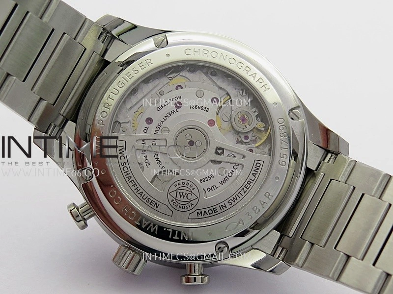 Portuguese Chrono IW371624 SS APSF 1:1 Best Edition Dune Dial RG Marker On SS Bracelet Asian Super Clone 69355