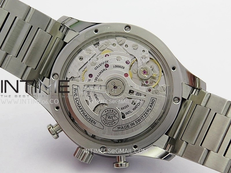 Portuguese Chrono IW371624 SS APSF 1:1 Best Edition Dune Dial RG Marker On SS Bracelet Asian Super Clone 69355