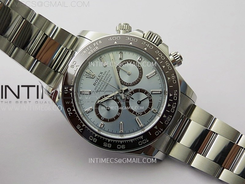 Daytona 126506 904L SS APSF 1:1 Best Edition Ice Blue Dial T Diamonds Markers on 904L SS Braclet SH4131
