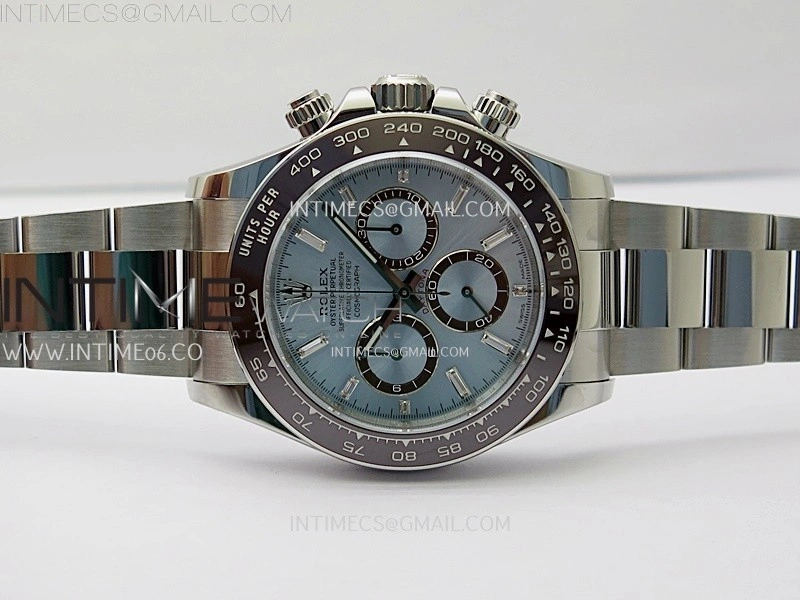 Daytona 126506 904L SS APSF 1:1 Best Edition Ice Blue Dial T Diamonds Markers on 904L SS Braclet SH4131