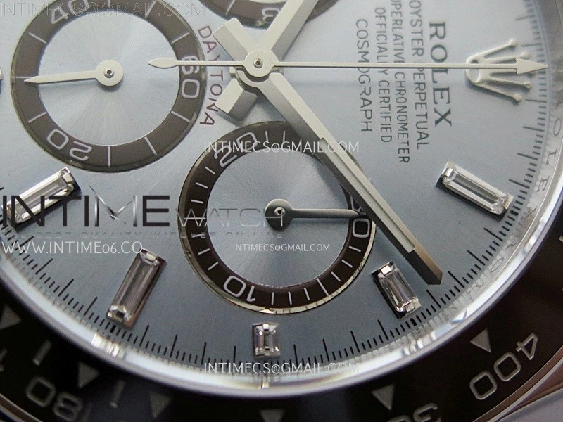 Daytona 126506 904L SS APSF 1:1 Best Edition Ice Blue Dial T Diamonds Markers on 904L SS Braclet SH4131
