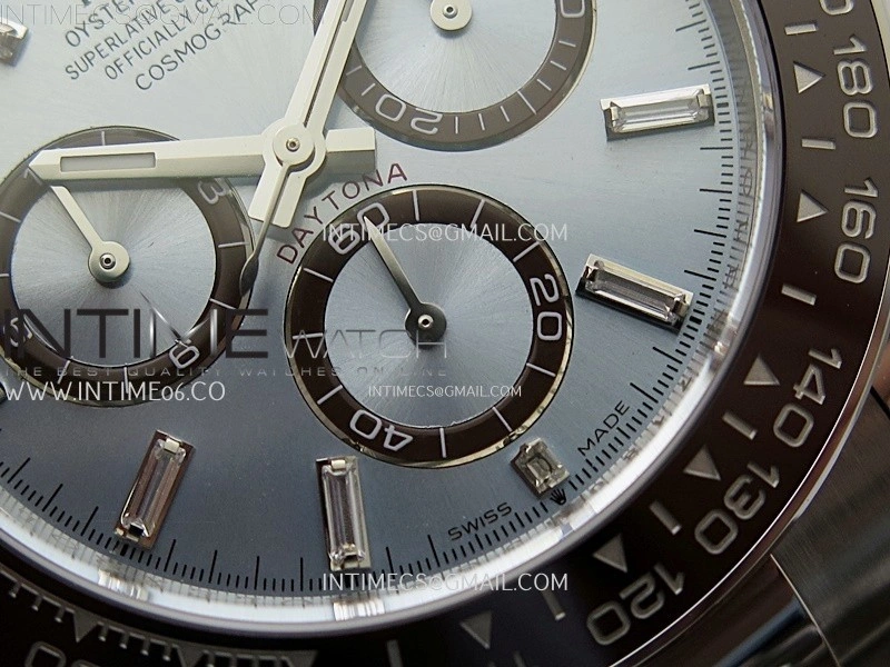 Daytona 126506 904L SS APSF 1:1 Best Edition Ice Blue Dial T Diamonds Markers on 904L SS Braclet SH4131