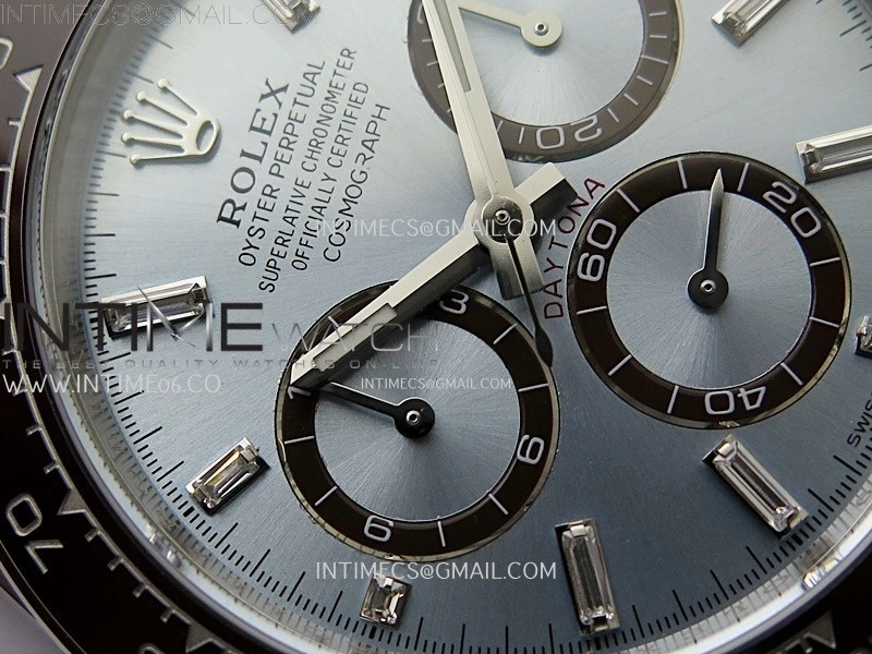 Daytona 126506 904L SS APSF 1:1 Best Edition Ice Blue Dial T Diamonds Markers on 904L SS Braclet SH4131