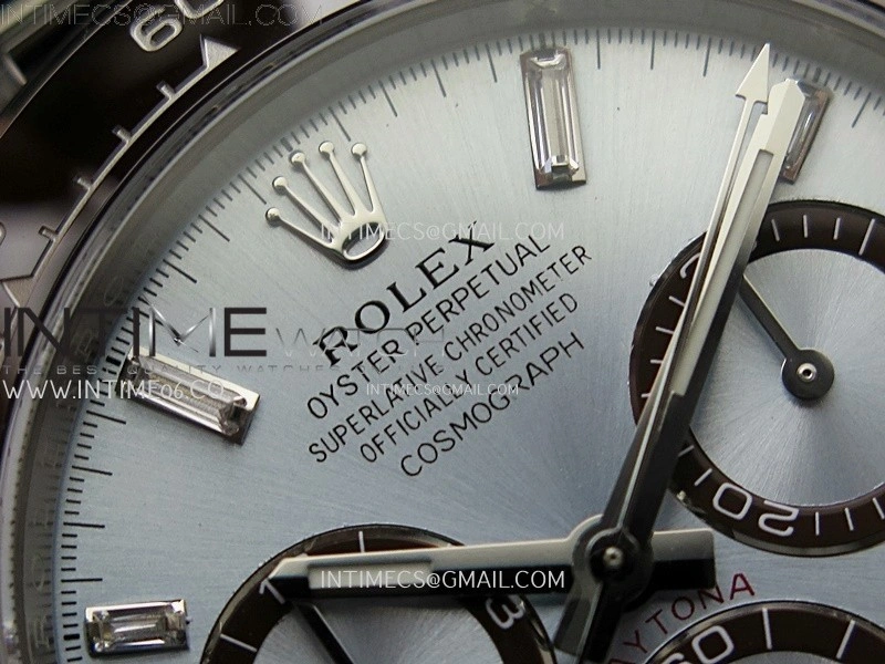 Daytona 126506 904L SS APSF 1:1 Best Edition Ice Blue Dial T Diamonds Markers on 904L SS Braclet SH4131