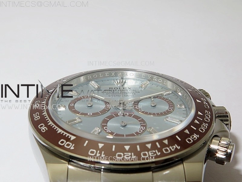 Daytona 126506 904L SS APSF 1:1 Best Edition Ice Blue Dial T Diamonds Markers on 904L SS Braclet SH4131