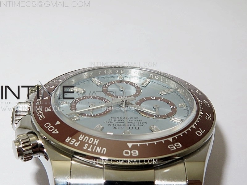 Daytona 126506 904L SS APSF 1:1 Best Edition Ice Blue Dial T Diamonds Markers on 904L SS Braclet SH4131