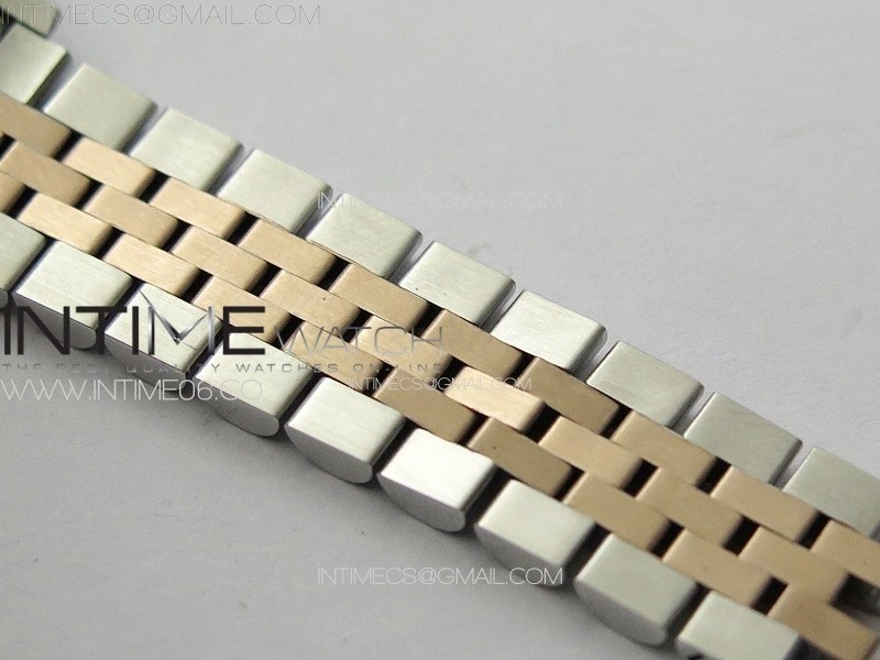 Datejust 28mm 279179 SS RG APSF Best Edition White MOP Dial Crystals Markers on SS RG Jubilee Bracelet NH05