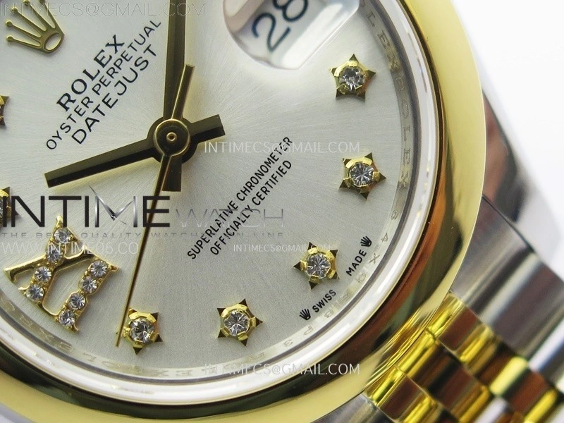 Datejust 28mm 279173 Smooth Bezel SS YG APSF Best Edition White MOP Dial Star Crystals Markers on Jubilee Bracelet NH05