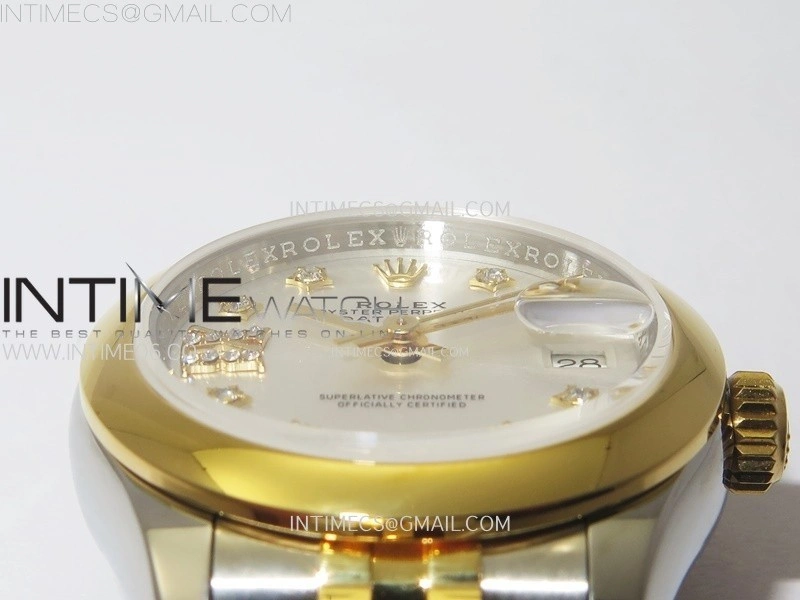 Datejust 28mm 279173 Smooth Bezel SS YG APSF Best Edition White MOP Dial Star Crystals Markers on Jubilee Bracelet NH05