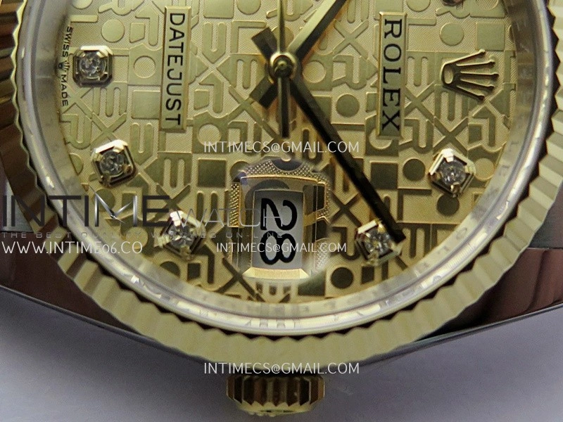 DateJust 126233 36mm 904L SS YG AR+F 1:1 Best Edition Gold Jubilee Dial Diamond Marker On Jubilee Bracelet DD3235