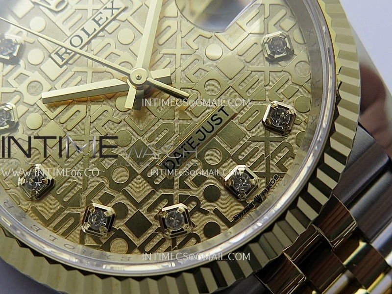 DateJust 126233 36mm 904L SS YG AR+F 1:1 Best Edition Gold Jubilee Dial Diamond Marker On Jubilee Bracelet DD3235
