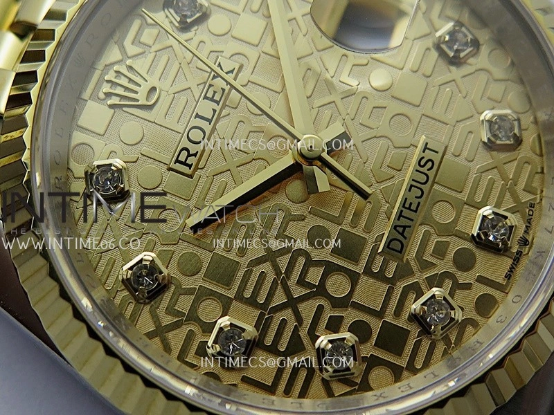 DateJust 126233 36mm 904L SS YG AR+F 1:1 Best Edition Gold Jubilee Dial Diamond Marker On Jubilee Bracelet DD3235