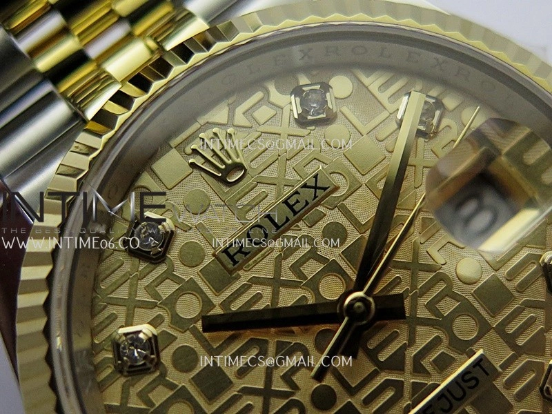 DateJust 126233 36mm 904L SS YG AR+F 1:1 Best Edition Gold Jubilee Dial Diamond Marker On Jubilee Bracelet DD3235